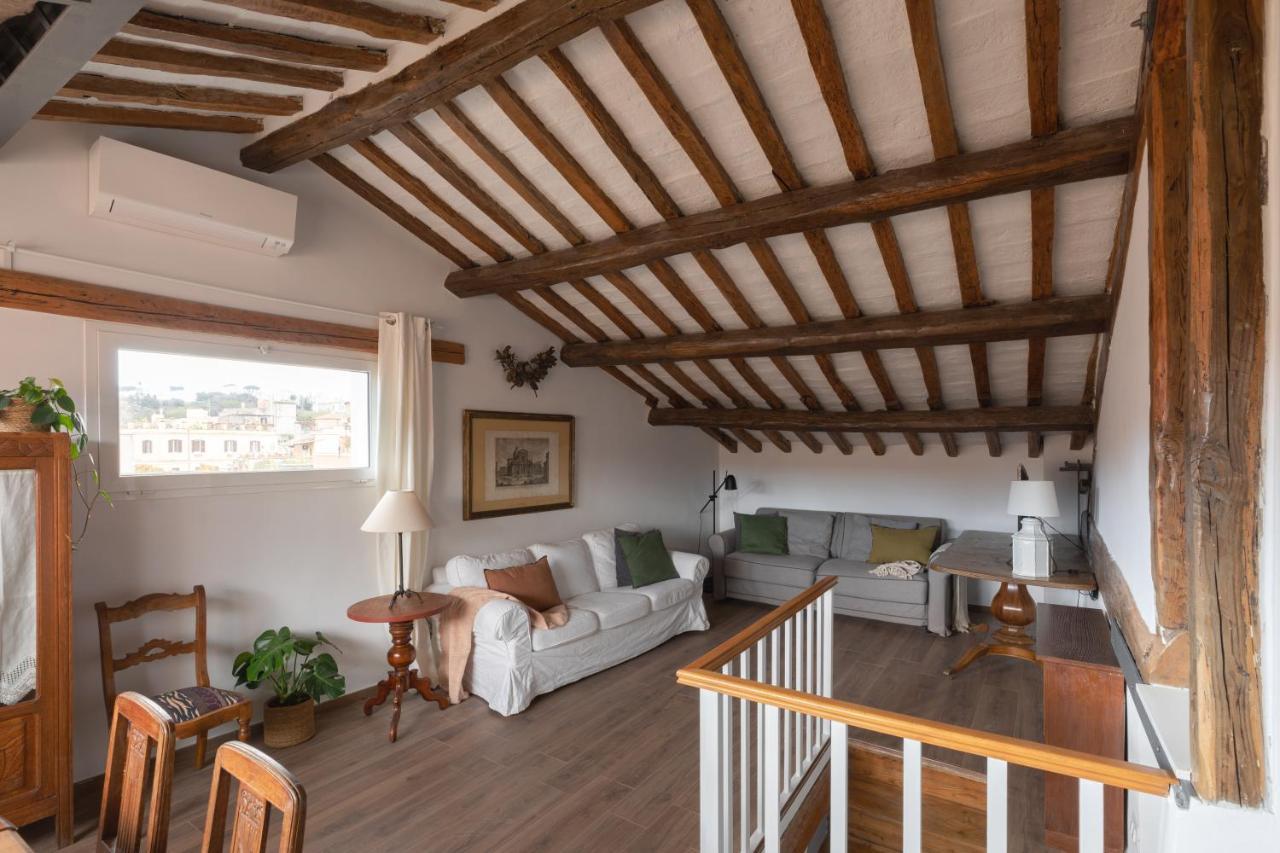 Amazing Penthouse With Terrace And Rooftop In Trastevere Roma Ngoại thất bức ảnh