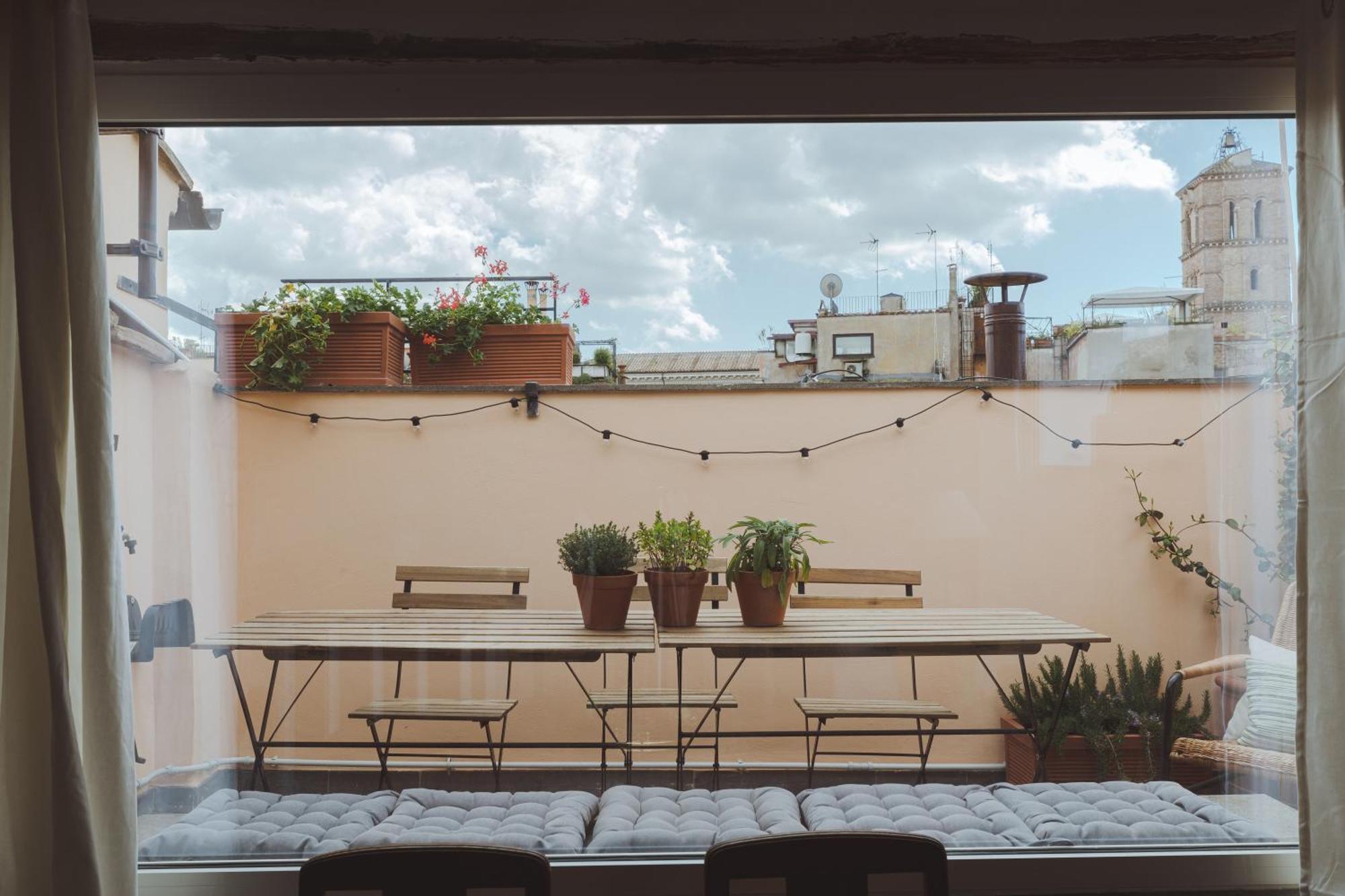 Amazing Penthouse With Terrace And Rooftop In Trastevere Roma Ngoại thất bức ảnh