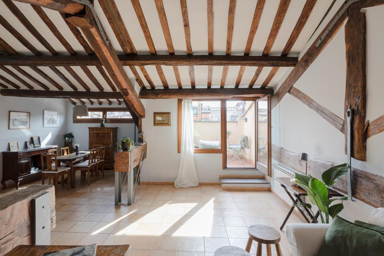 Amazing Penthouse With Terrace And Rooftop In Trastevere Roma Ngoại thất bức ảnh